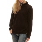 Womens Microfleece Top Black