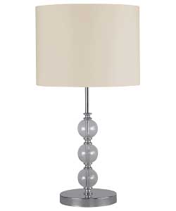 Glass Ball Table Lamp - Cream