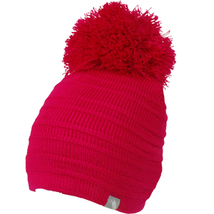 Ladies Trespass Dorain Pom Pom Beanie. Sangria