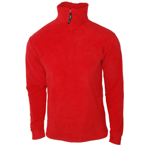 Trespass Mens Mens Trespass Lap 1/4 Zip Microfleece. Red