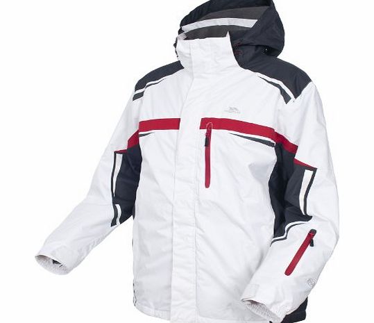 Trespass Mens Willard Ski Jacket - White, Small