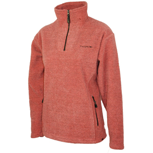 Tresspass Ladies Ladies Trespass Piri 1/4 Zip Fleece. Rhubarb