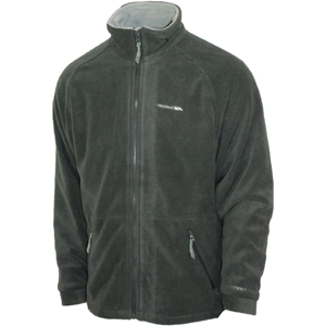 Mens Trespass Borec Full Zip Fleece. Flint Quartz