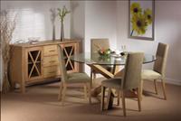 150 Dining Table & 6 Samara Slatted Chairs