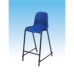 High Stool Polypropylene with Back H340mm