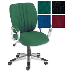 Trexus Intro Steel Task Armchair Green