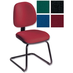 Trexus Plus Cantilever Visitors Chair Burgundy