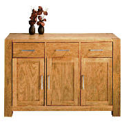 Tribeca 3 drawer 3 doors Sideboard, Oak Effect