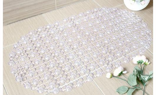 Triple A Online Ltd CLEAR TRANSPARENT PEBBLE DESIGN NON-SLIP PAD BATHROOM MAT CARPET BATHTUB SHOWER MAT 36cm x 65cm APPR