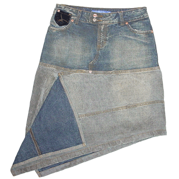 Triple Five Soul Triple Five SouL Asymmetrical Denim Skirt