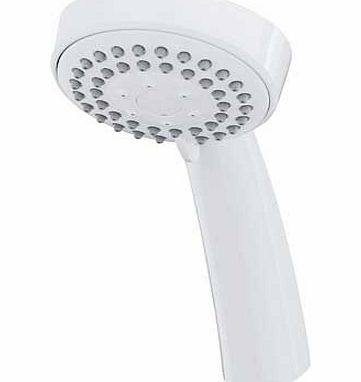 Triton 3 Function Shower Head - White