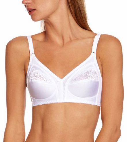 Claudette 104 Stret Full Cup Womens Bra White 36C