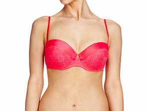 Triumph Flirt Spotlight coral push-up bra