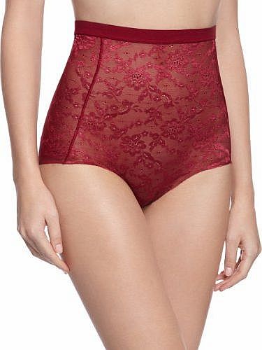 Triumph Light Sensation Lace Highwaist Panty Womens Knickers Rumba Red Medium