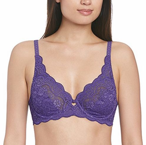 Triumph Womens Amourette 300 W Full Cup Everyday Bra, Purple (Dark Purple), 34E