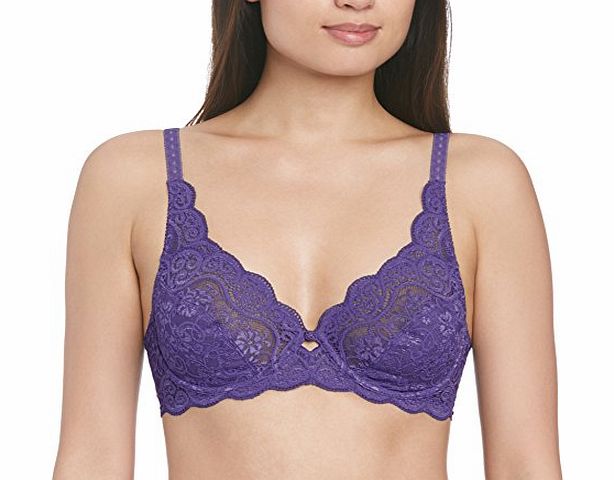 Triumph Womens Amourette 300 W Full Cup Everyday Bra, Purple (Dark Purple), 34G