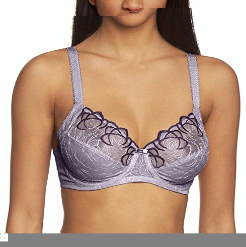 Womens Flower Passione W Full Cup Everyday Bra, Blue (Twilight Blue), 38DD