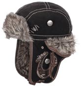 Black Trapper Hat