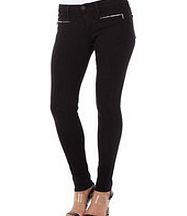 Edie black cotton skinny jeans