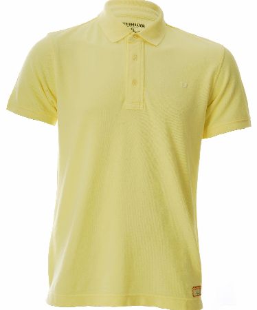 True Religion Embroidered Pique Polo Yellow