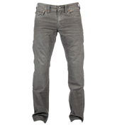 Ricky Smoke Grey Straight Leg Jeans