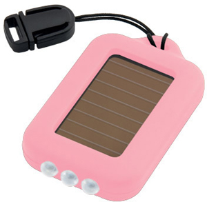 Key Ring Mini Torches - Solar Keyring Torch - Pink - Ref TU53 - #CLEARANCE