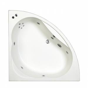 Trueshopping 1350 x1350 Corner Bath with 11 Jet