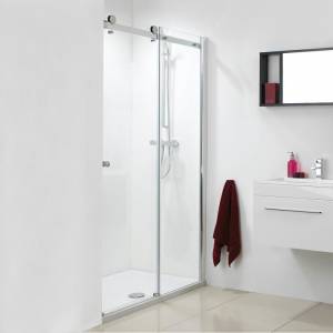 Trueshopping 1400 Frameless Single Slider Shower