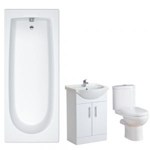 Trueshopping 1700mm Breve Vanity Bathroom Suite