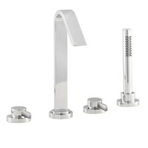 Trueshopping 4 Tap Hole Bath Spout Mixer