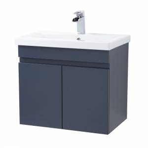 600mm Gloss Graphite 2 Door Vanity