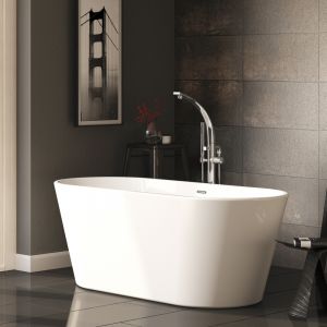 Trueshopping Barton 1640mm Freestanding Bath With Waste