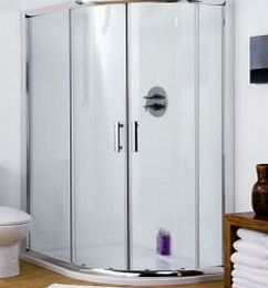 Trueshopping Bathroom Offset Quadrant Glass Shower Enclosure