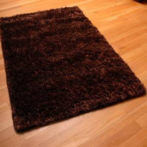 Trueshopping Brighton Chocolate Shaggy Rug