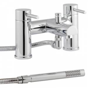 Trueshopping C/P Lever Deck Mounted Bath Shower