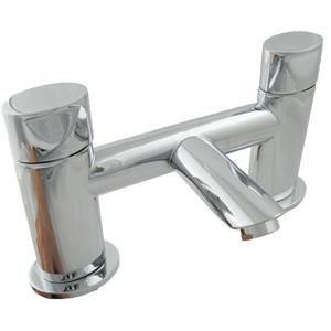 Trueshopping Chrome Bathroom Deck Mounted Bath