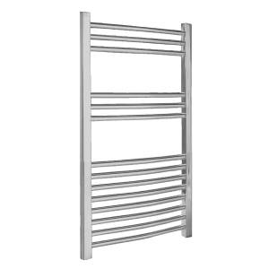 Chrome Curved Heated Towel Radiator