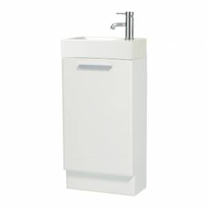 Cubix 450mm Basin & Unit White