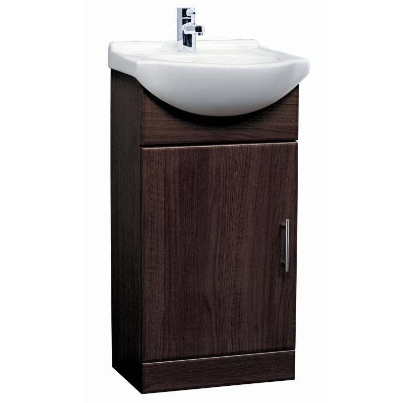 Trueshopping Ebony Brown 450mm Vanity Unit Basin