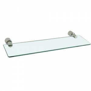 Trueshopping Glass Shelf with Chrome Fittings