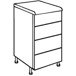Trueshopping Ivory Raised Panel Style 500mm 4