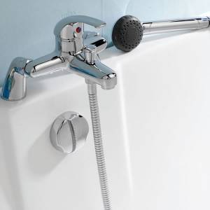 Modern Lever Pillar Mounted Bath