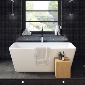 Trueshopping Montgomery 1800mm Freestanding Bath With Waste