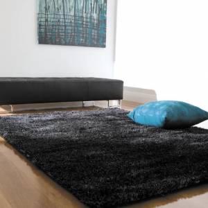 Trueshopping Mystique Ash Shaggy Rug 160cm x 230cm