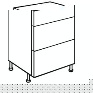 Trueshopping Natural Oak T Bar Style 900mm 3 Pan