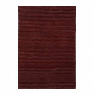 Trueshopping New Boulevard Red Modern Wool Rug