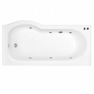 Trueshopping P Shaped 1675 x 850 Shower Bath