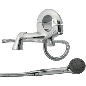 Trueshopping Round Deck Mounted Bath Shower Mixer