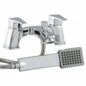 Trueshopping Square Chrome Bath Shower Mixer Tap