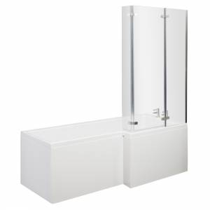 Square Shower Bath 1700 x 750 Left